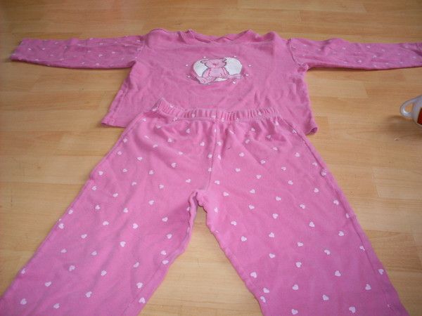 Pyjama été Next Fille 6 Ans - Haut Et Short Rouge Et Blanc